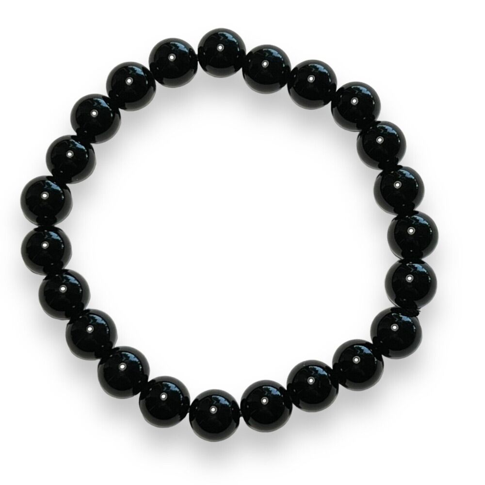 Womens Fashion Bracelet Beaded Stretch Black